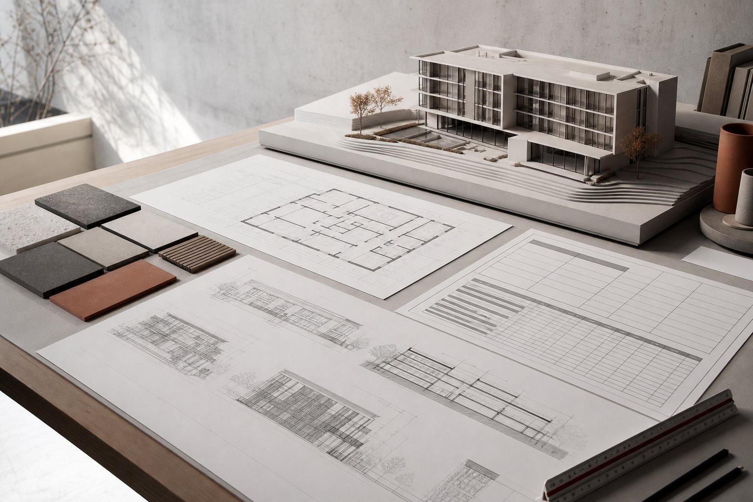 Representative Revit model with supporting technical drawing information